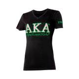 Alpha Kappa Alpha Embroidered Luxury T-Shirt
