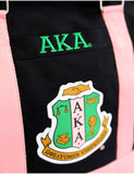 Alpha Kappa Alpha Canvas Crossbody Tote Bag