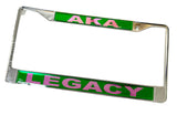 AKA Legacy Plate Frame- Alpha Kappa Alpha