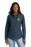 Alpha Kappa Alpha Long Sleeve Denim Crest Shirt
