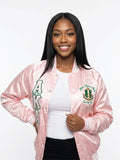 Alpha Kappa Alpha Satin Baseball Jacket