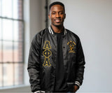 Alpha Satin Baseball Jacket - Alpha Phi Alpha