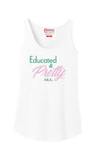 Educated & Pretty Tank Top - Alpha Kappa Alpha