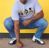 Alpha Phi Alpha Color Block Greek Lettered T-Shirt