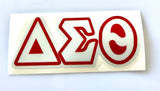 Delta Sigma Theta Greek Letter Reflective Decal (Last Chance)
