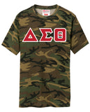 Delta Sigma Theta 3 Greek Letter Embroidered T-Shirt