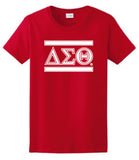Delta Simple 3 Greek Letter Printed T-Shirt - Delta Sigma Theta