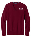 Kappa Alpha Psi Brooks Brothers Greek Letter V-Neck Sweater