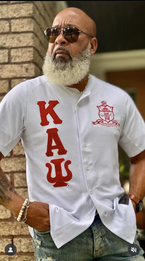 Kappa Alpha Psi New Era Coat of Arms Baseball Jersey