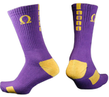 Omega Psi Phi Athletic Crew Socks
