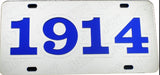 Phi Beta Sigma 1914 License Plate
