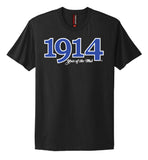 Founding Year Embroidered 1914 T-Shirt- Phi Beta Sigma
