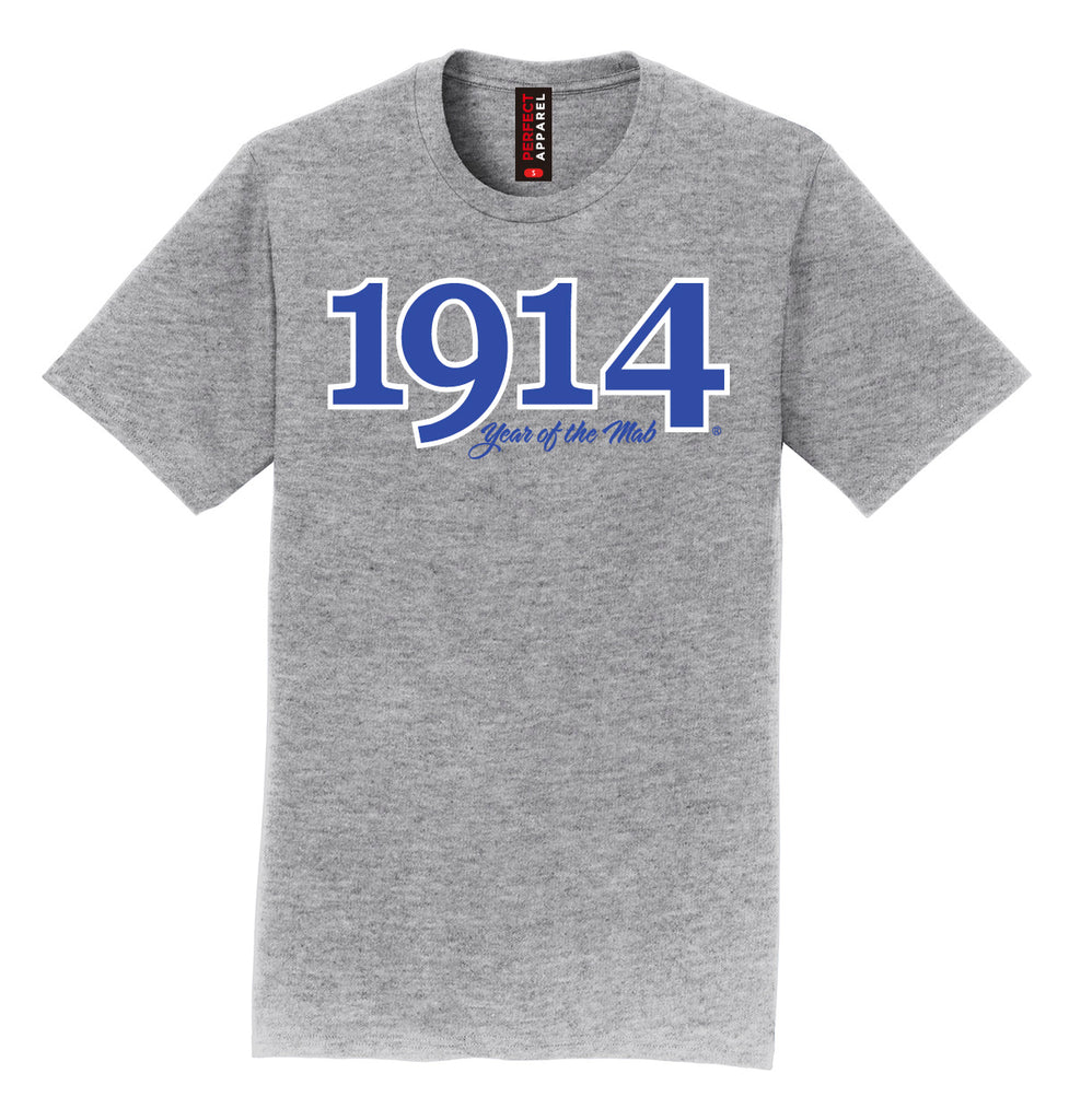 Founding Year Embroidered 1914 T-Shirt- Phi Beta Sigma