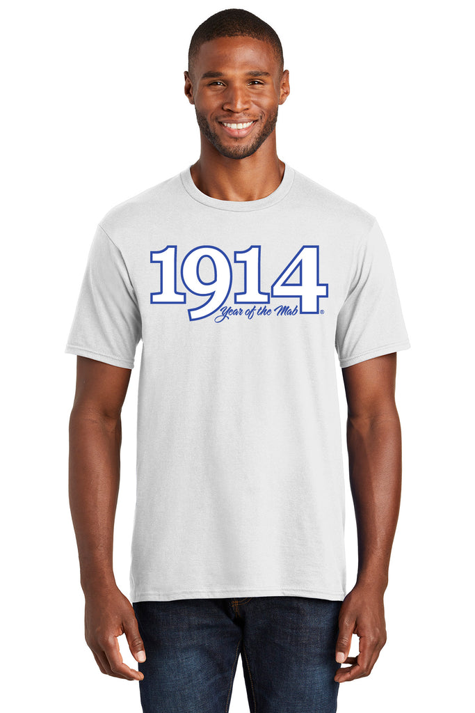 Founding Year Embroidered 1914 T-Shirt- Phi Beta Sigma