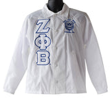 Zeta Greek Lettered Crossing Line Jacket - Zeta Phi Beta