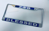 Zeta Blessed License Plate Frame - Zeta Phi Beta