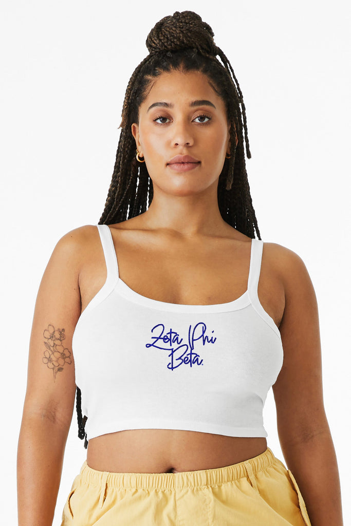 Zeta Phi Beta Crop Tank Top