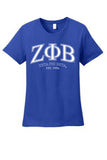Zeta Phi Beta College Letter T-Shirt