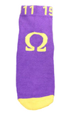 Omega Psi Phi Athletic Dry Fit Ankle Socks