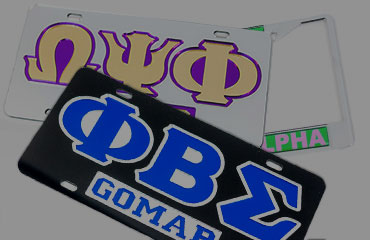 Divine 9 License Plates, Plate Frames, and Car accessories