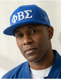 Phi Beta Sigma 3D Letter Flat Bill Snapback Cap / Hat