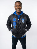 Phi Beta Sigma Satin Baseball Jacket