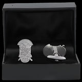 Phi Beta Sigma Sandblast Crest Cufflinks