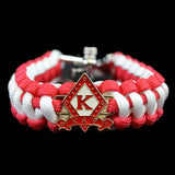 Kappa Alpha Psi Braided Bracelet W/Adjustable Clasp