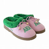 AKA Embroidered Cozy Slippers - Alpha Kappa Alpha