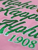 Alpha Kappa Alpha Glitter Long Sleeve Tees