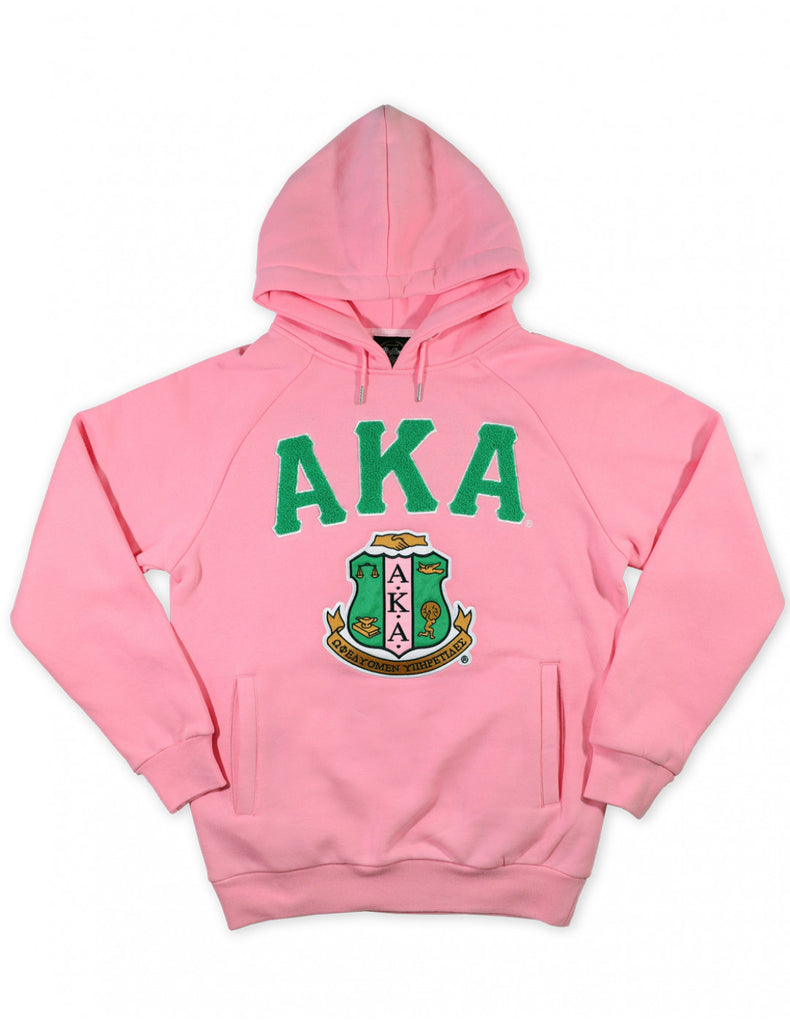 AKA Chenille Shield Hoodie - Alpha Kappa Alpha