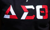 Delta Sigma Theta Color Block Greek Lettered Crewneck Sweatshirt