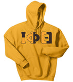 Iota Phi Theta Color Block Greek Lettered Hoodie