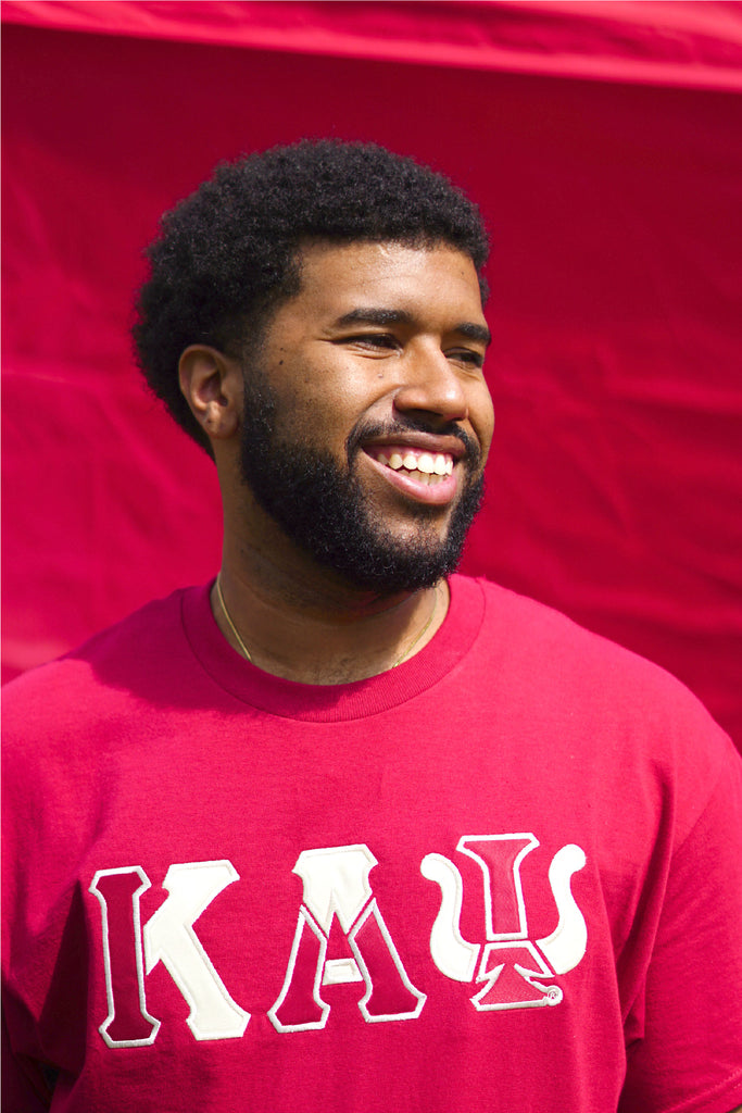 Kappa Alpha Psi Color Block Greek Lettered T-Shirt