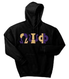Omega Psi Phi Color Block Greek Lettered Hoodie
