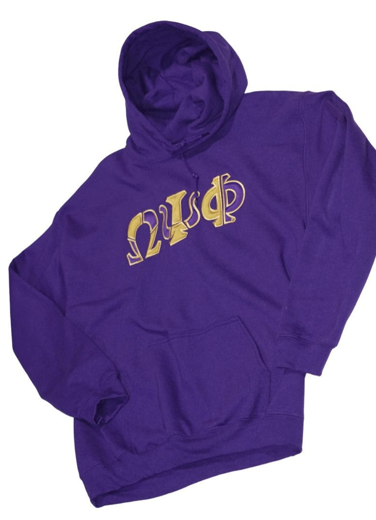 Omega Psi Phi Color Block Greek Lettered Hoodie