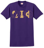 Omega Psi Phi Color Block Greek Lettered T-Shirt