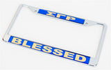 SGRho Blessed Mirrored License Plate Frame-Sigma Gamma Rho
