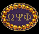 Omega Psi Phi Crystal Cufflinks