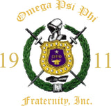 1911 Omega Crest Nike Dri-Fit Polo- Omega Psi Phi