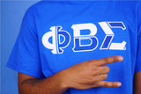 Phi Beta Sigma Color Block Greek Lettered T-Shirt