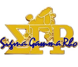 Sigma Gamma Rho Poodle Script Lapel Pin