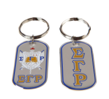 Sigma Gamma Rho Dog tag Keychain