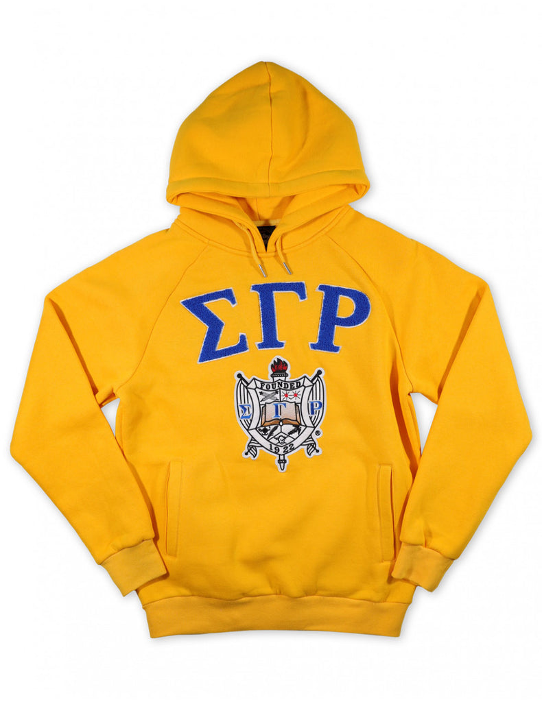 SG RHO Chenille Shield Hoodie - Sigma Gamma Rho