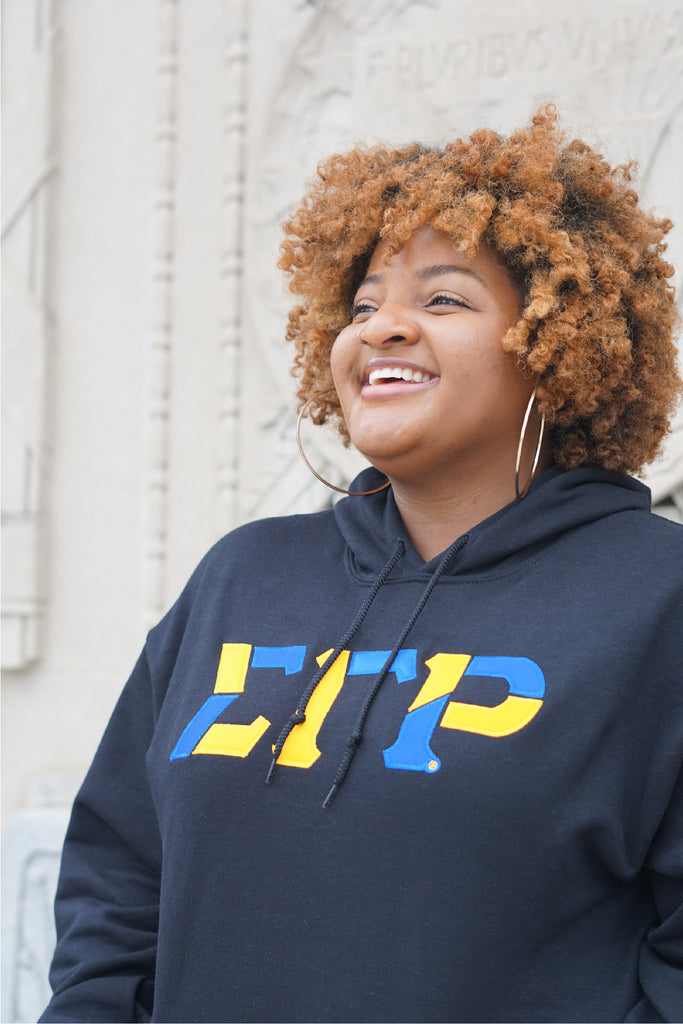 Sigma Gamma Rho Color Block Greek Lettered Hoodie