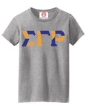 Sigma Gamma Rho Color Block Greek Lettered T-Shirt