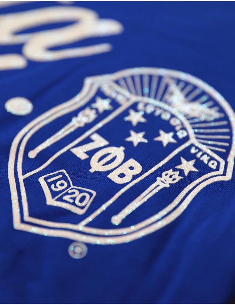 Zeta Phi Beta Glitter Long Sleeve Tees