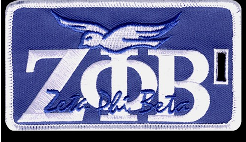 Zeta script luggage Tag