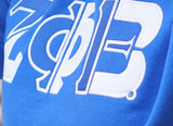 Zeta Phi Beta Color Block Greek Lettered Crewneck Sweatshirt