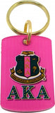 Alpha Kappa Alpha Acrylic Dog Tag Key Chain